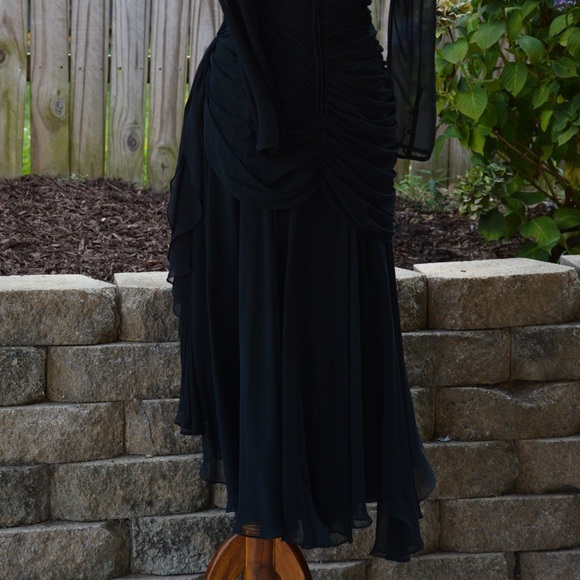 Vintage Dress 1980s Tadashi Saks Fifth Ave size 6 Vintage Cocktail - Picture 15 of 15